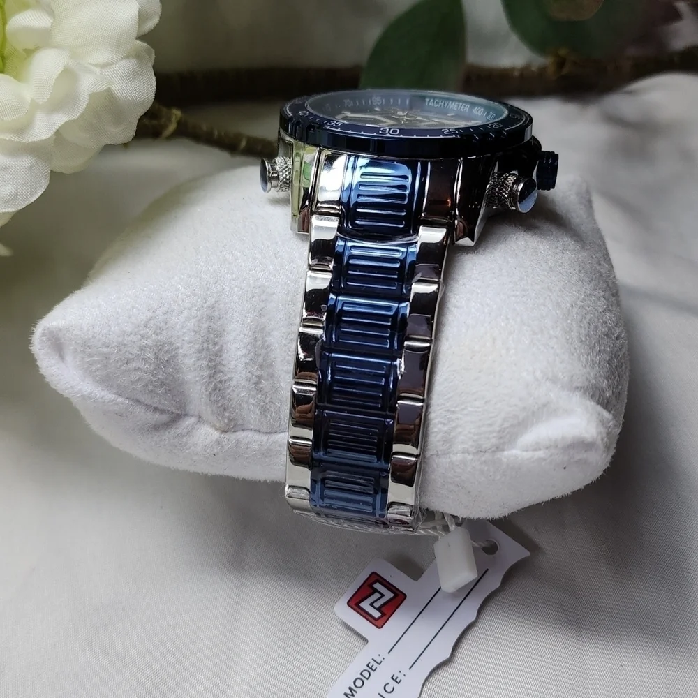 SIKVER n BLUE MEN'S MILITARY WATCH